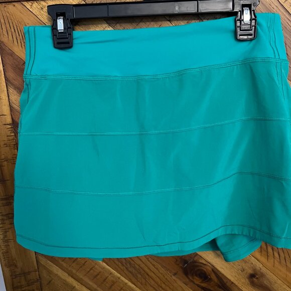 Lululemon Pace Rival Skirt Long Kelly Green Size 8 - Picture 2 of 5
